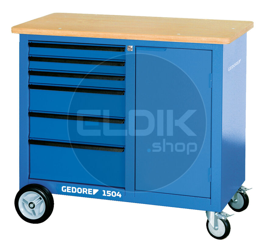 Gedore 1504 0321 Verrijdbare werkbank met 6 laden - 1814958