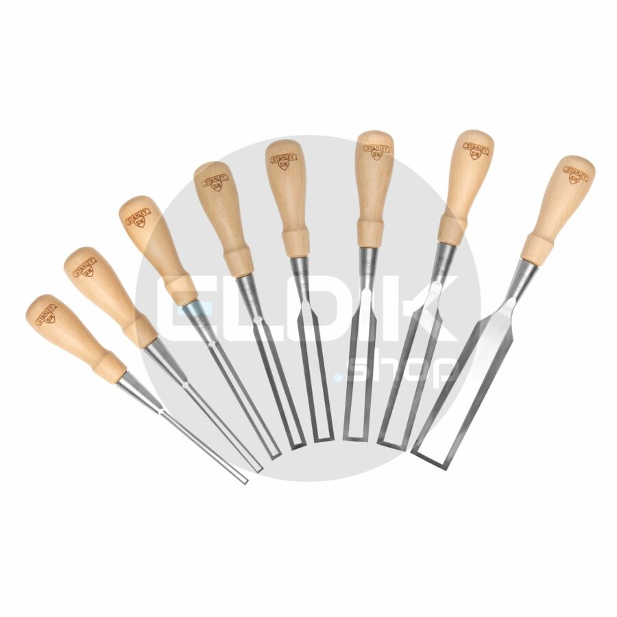 Stanley 1-16-793 Houtbeitelset Sweet Heart 8 delig3, 6, 10, 12, 16, 18, 25, 32