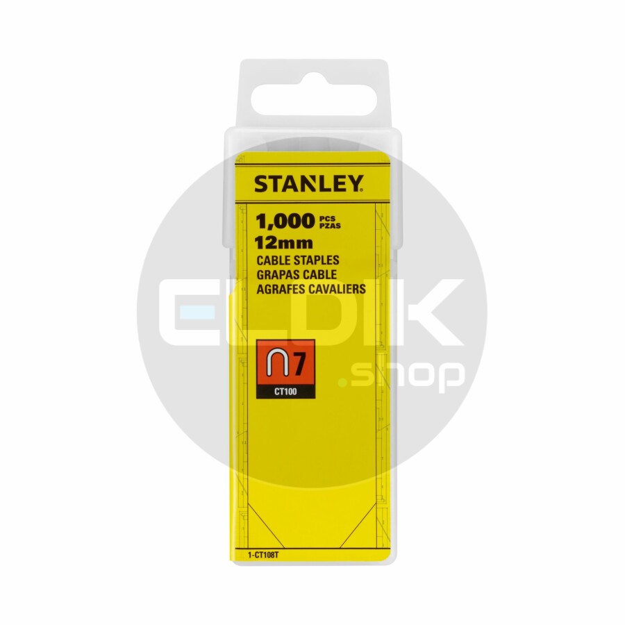 Stanley 1-CT108T Krammen 12mm Type 7 - 1000 Stuks