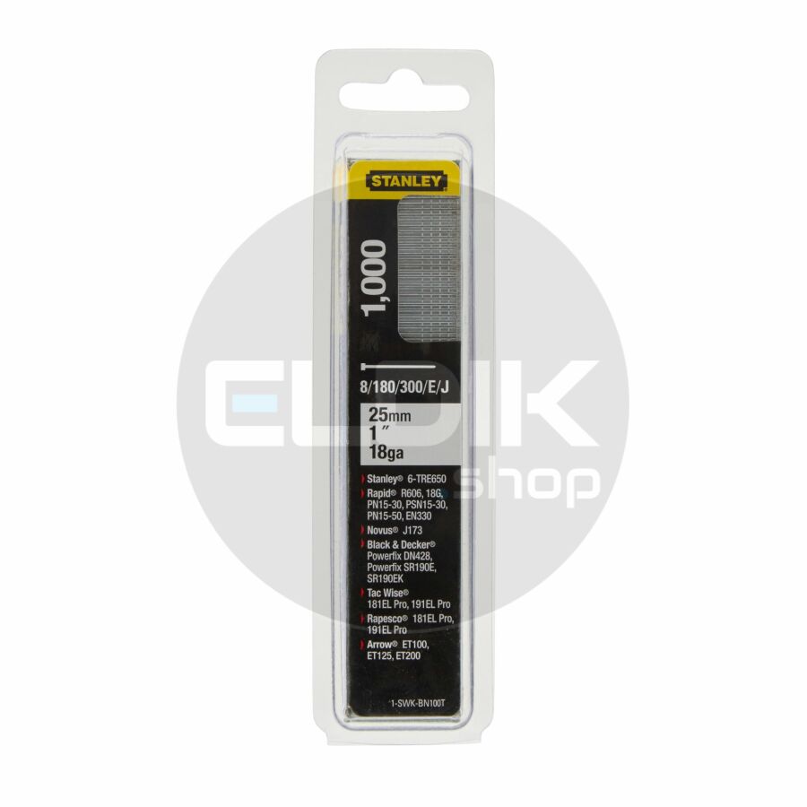 Stanley 1-SWKBN100T Nagels 25mm Type J - 1000 Stuks