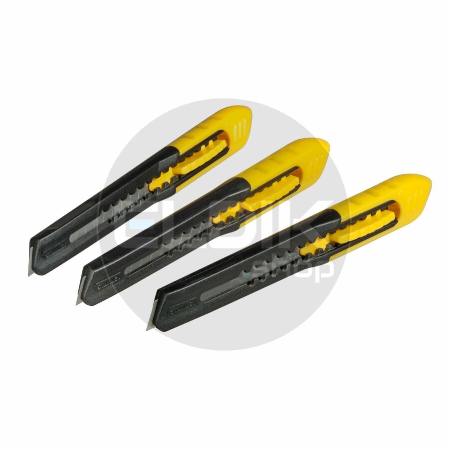 Stanley 2-10-150 Tripack Afbreekmes SM 9 mm | 3 Delige Set