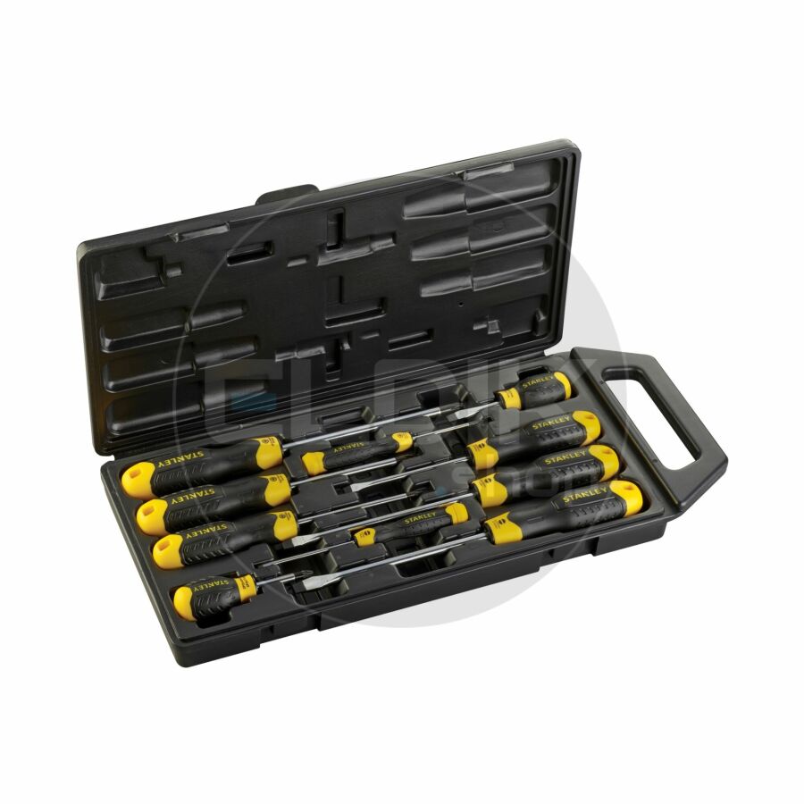 Stanley 2-65-014 Cushiongrip Schroevendraaierset 10-delig - Standaard/Pozidriv