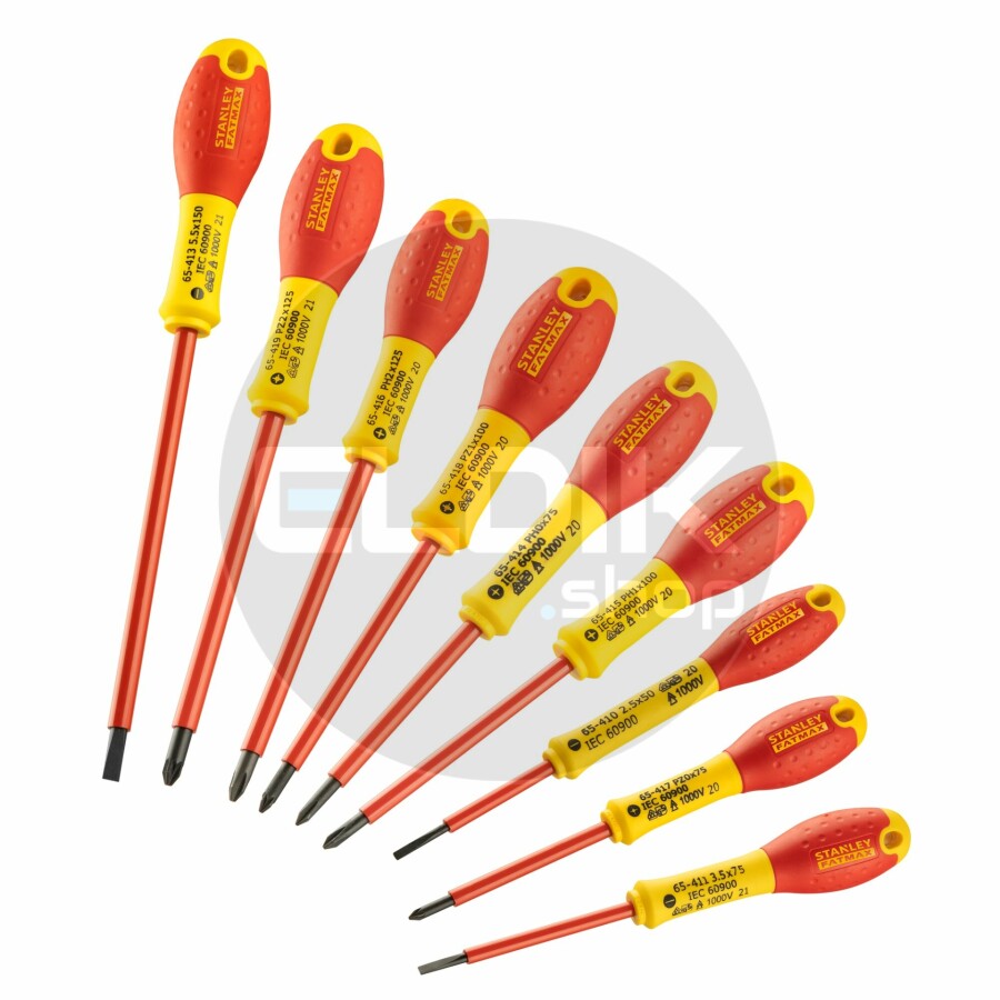 Stanley FMHT62573-0 FATMAX Schroevendraaierset VDE 10-delig -Par/Ph/Poz/Spanningszoeker
