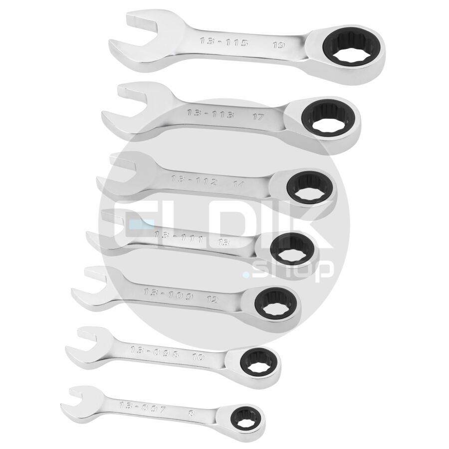 Stanley FMMT82900-0 FATMAX Ringsteeksleutelset met Ratel stubby - 7 delig