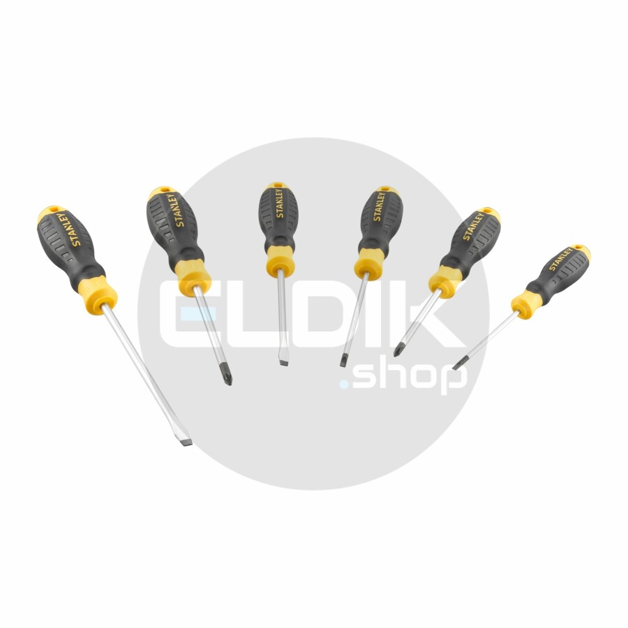 Stanley STHT16172-0 Cushiongrip Schroevendraaierset 6-delig: PZ, Parallel, Standaard