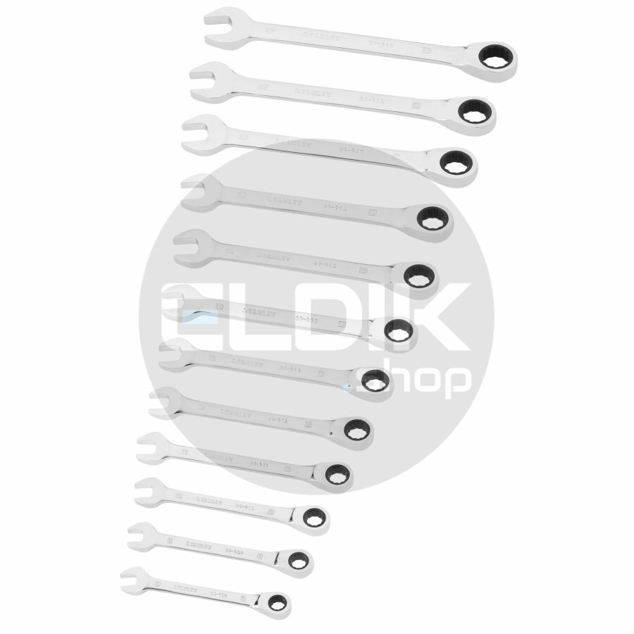 Stanley STMT82847-0 Ringsteeksleutelset met Ratelring 12 delig