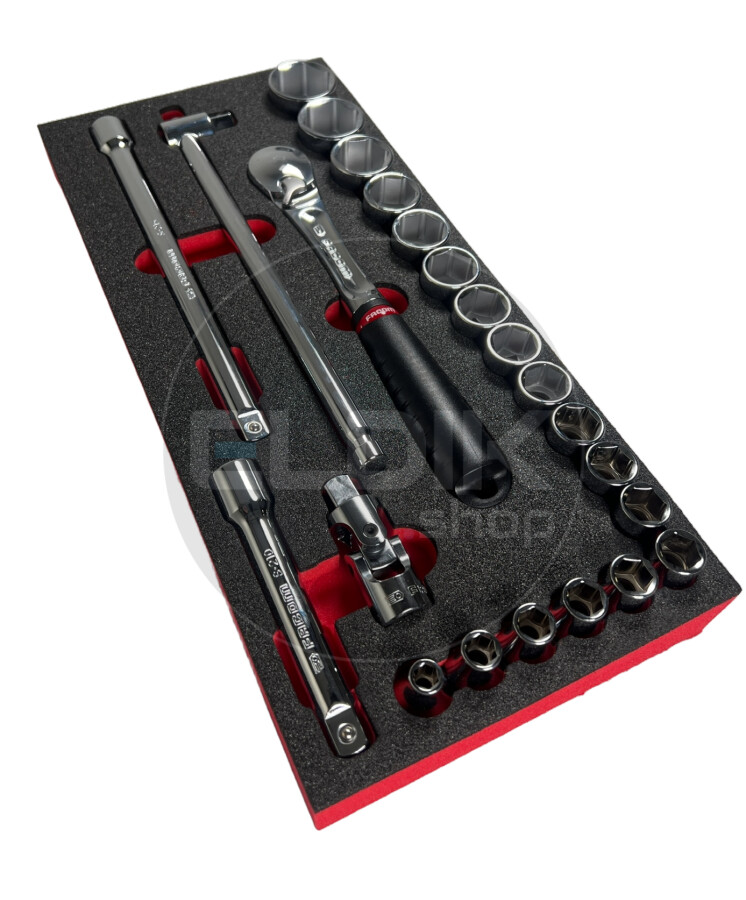 Facom MODM.SL1 Foam Module 26 Delige 1/2” Doppen en hulpstukken