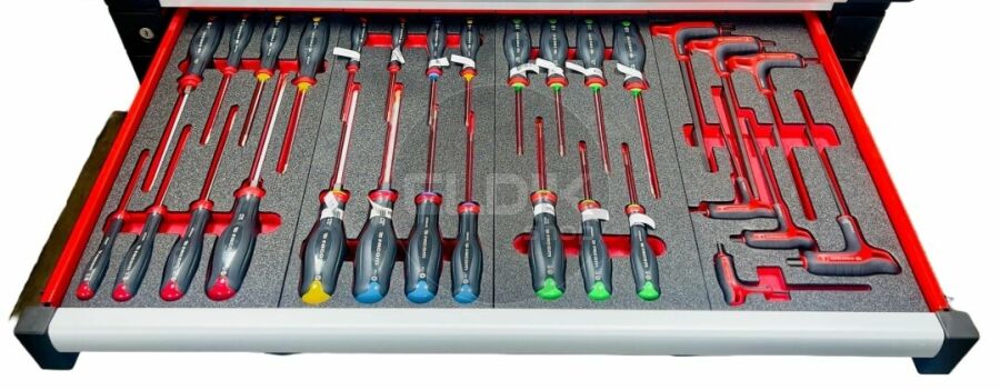Facom CMM215BNL Set van 22 modules in Foam Inlays | 215-delig