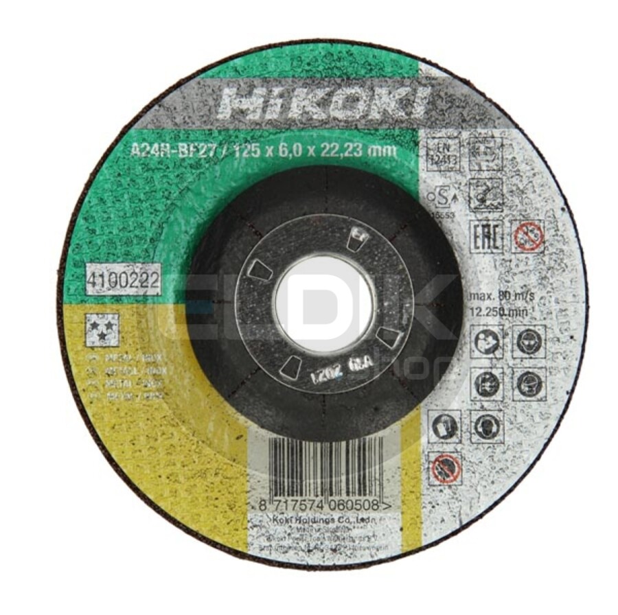 Hikoki 4100222 Afbraamschijf (inox) 125x6,0 kom