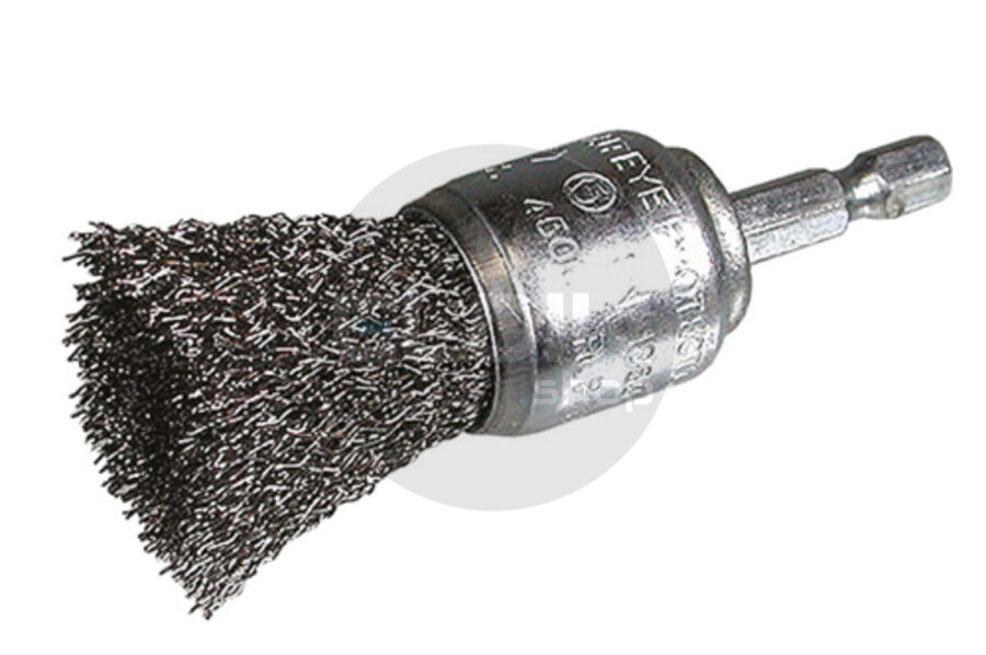 Hikoki 751324 Penseelborstel 25x0.3 met 1/4"zeskant stift met gegolfd staaldraad