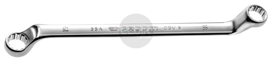 Facom 55A.12X13 Ringsleutel, Diep Gebogen 12 x 13 mm