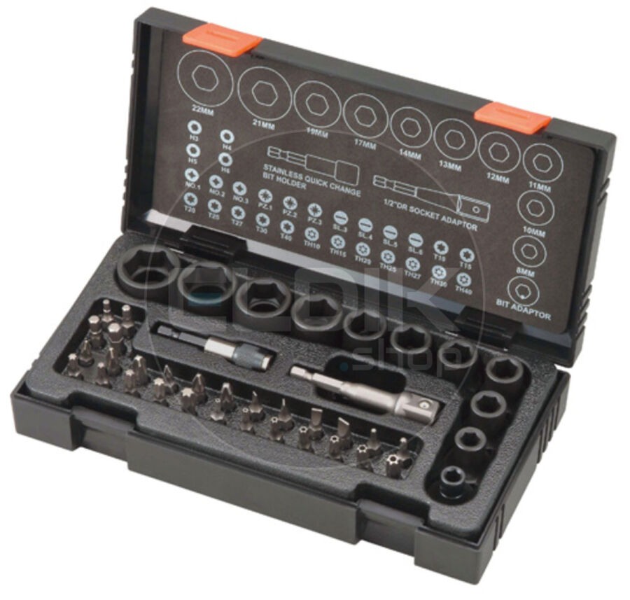 Hikoki 752500 Dop en Bitset voor slagmachines 41-delig