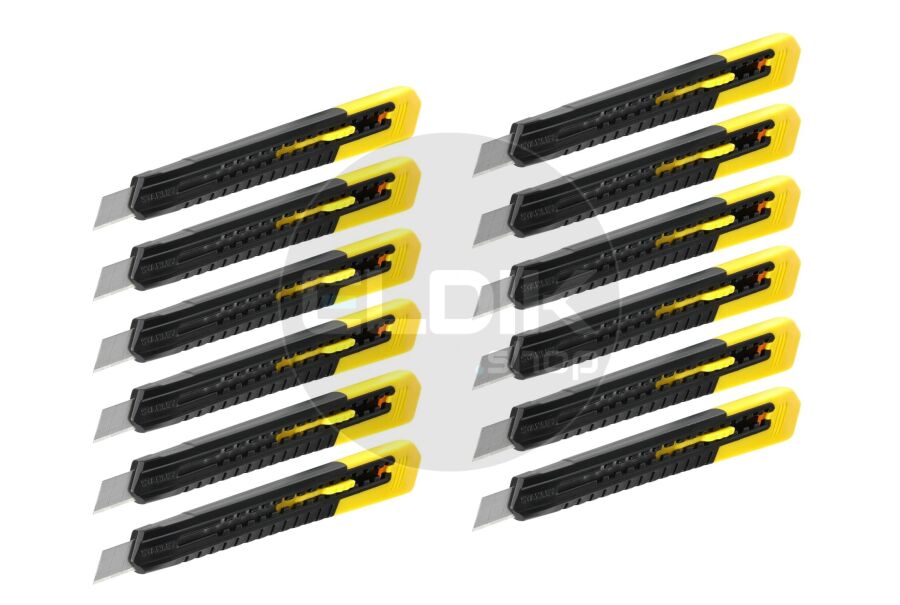 Stanley 0-10-150/12 Afbreekmes SM 9 mm | 12 Delige Set