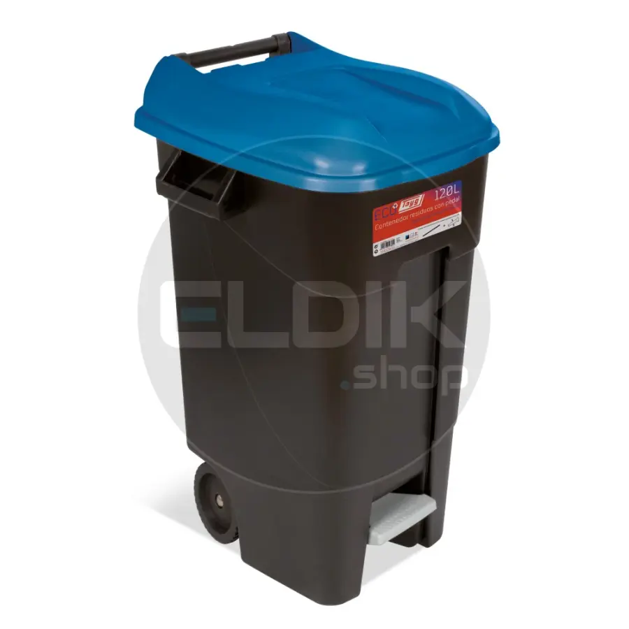 Tayg 120P Afvalcontainer met voetpedaal - 120 liter - blauw - 423024