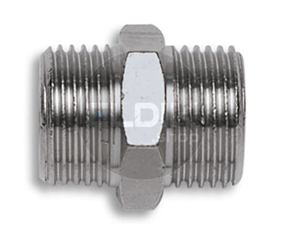 1219/2 Dubbele Nippel  1/4"x 1/4" - 28532