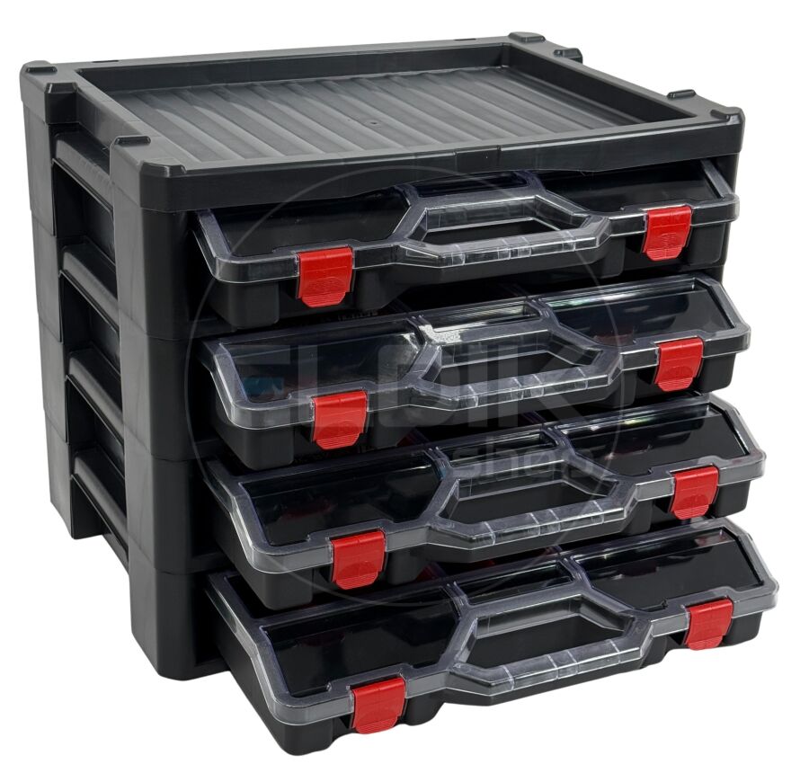 Tayg Multibox 3 Assortimentsdoos 4-delig - L530 x B376 x H430 mm - Polycarbonaat - 179957