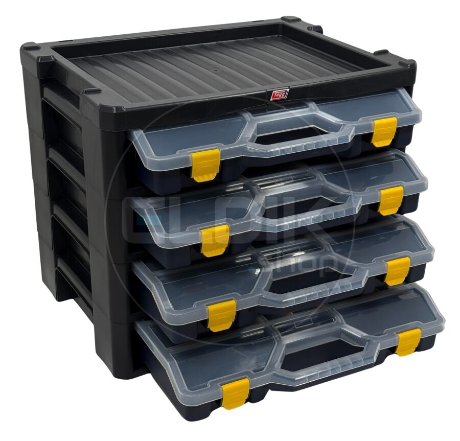 Tayg Multibox 3 Assortimentsdoos 4-delig - L530 x B376 x H430 mm - Blauw - 303500