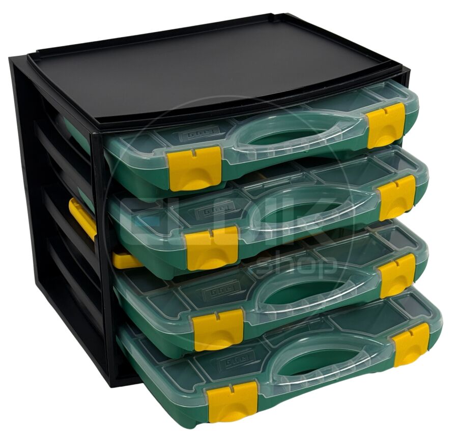 Tayg Multibox 1 Assortimentsdoos 4-delig – L335 × B250 × H275 mm - Groen - 301001