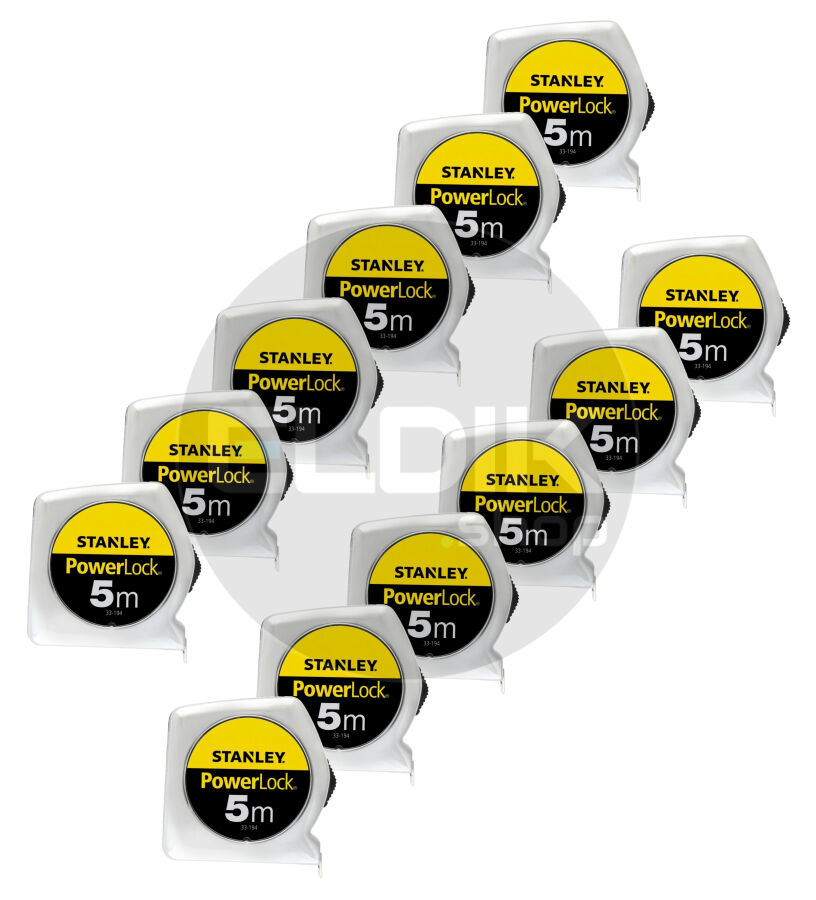 Stanley 0-33-194/12 12 x Rolbandmaat Powerlock 5m - 19mm