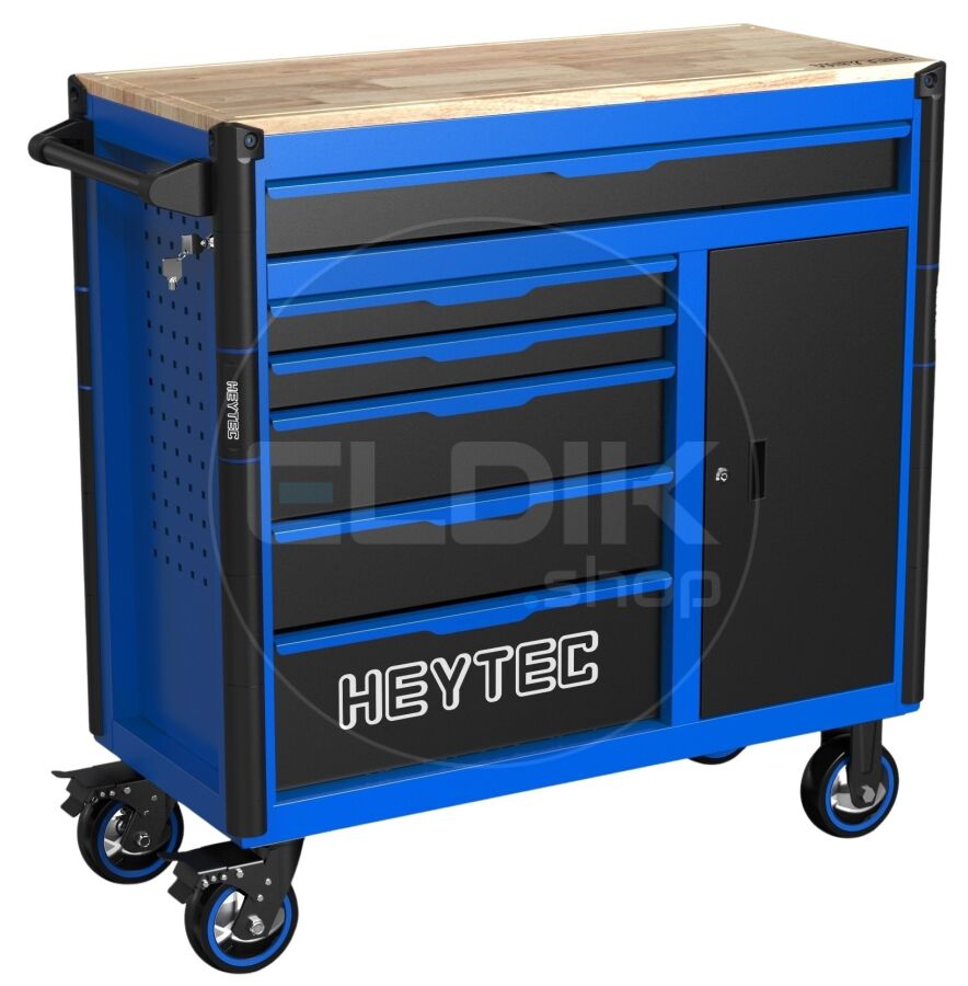 Heytec 50811330120 Gevulde gereedschapswagen 6 laden | 167 Delig in Foam inlay | Blauw