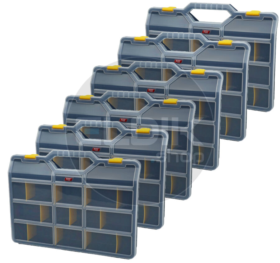 Tayg 46-26 6 x Assortimentsdoos L378 x B290 x H61 mm - Blauw - 146008/6