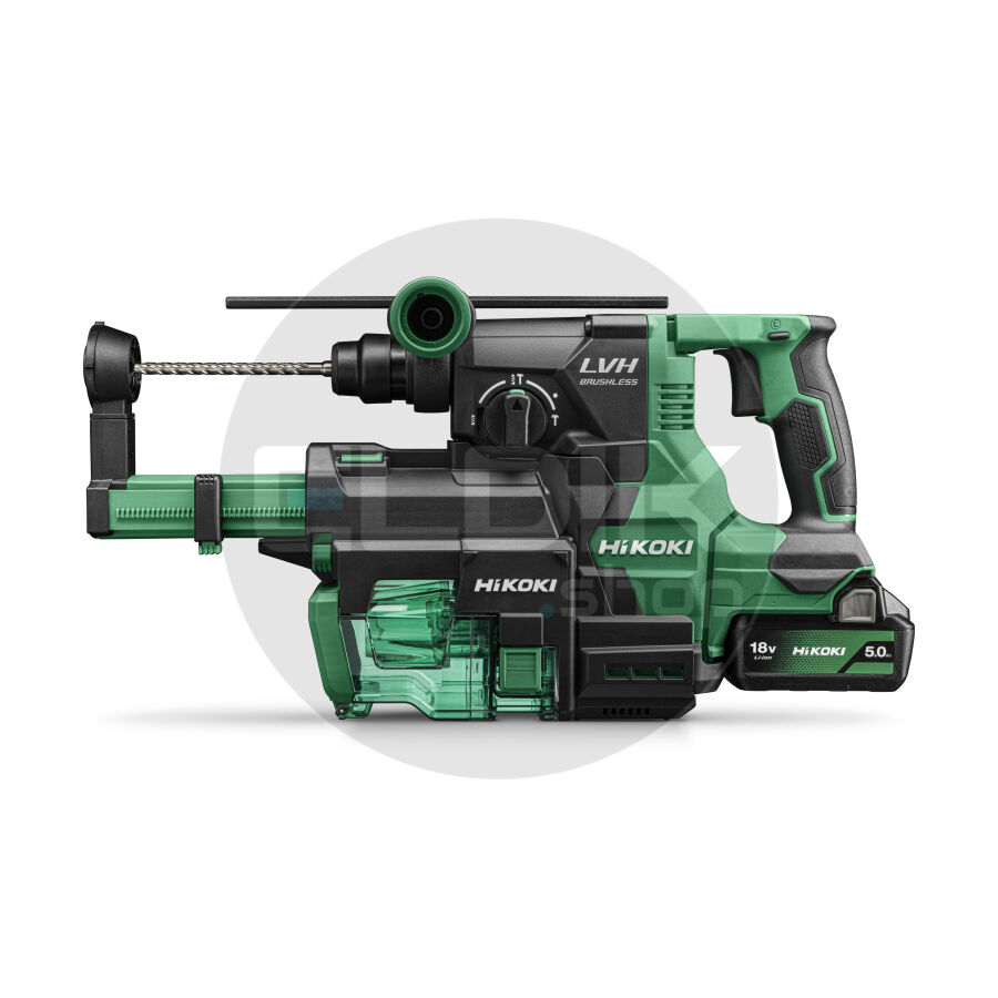 Hikoki DH1826DAW3Z Accu boor-breekhamer met stofafzuigunit  - 18 V / 3,2 J -Exclusief lader en accu's in HSC IV koffer