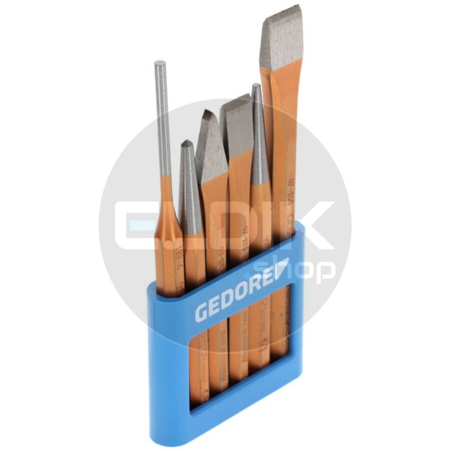 Gedore 106 6 Delige Beitelset in Kunststof Houder - 8725200