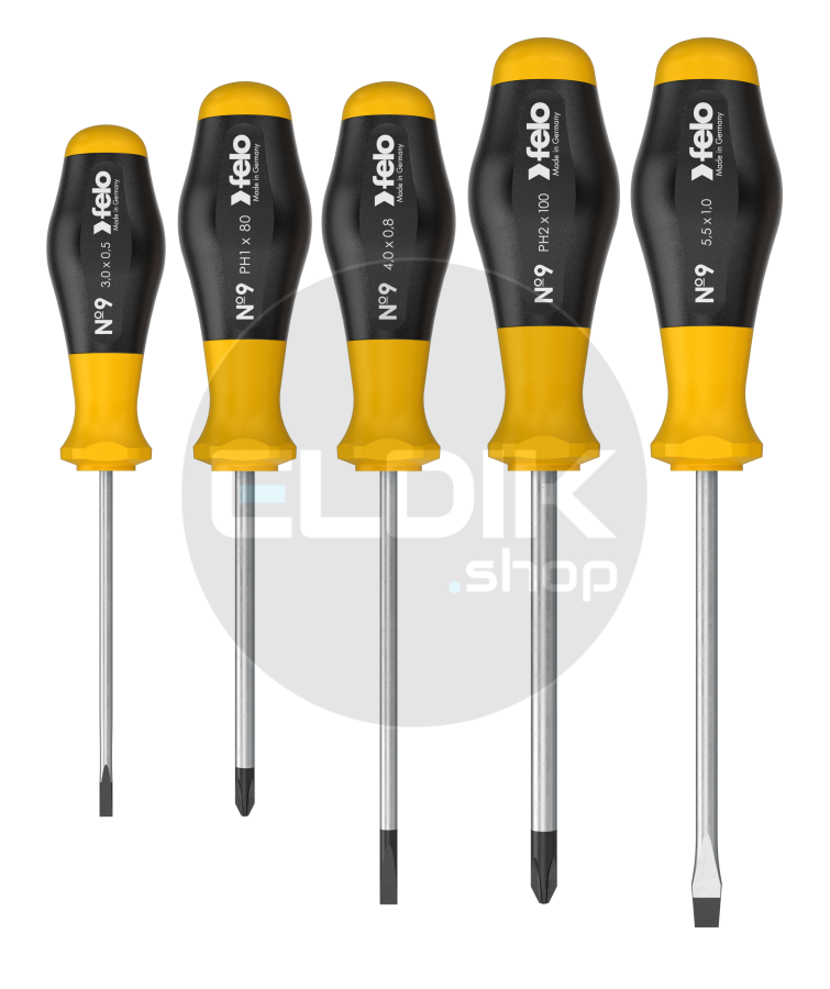 Felo 900 952 48 Schroevendraaierset Sleuf en Philips | 5-delig