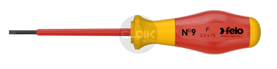 Felo 913 025 90 VDE Schroevendraaier Sleuf 2,5