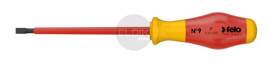 Felo 913 055 90 VDE Schroevendraaier Sleuf 5,5