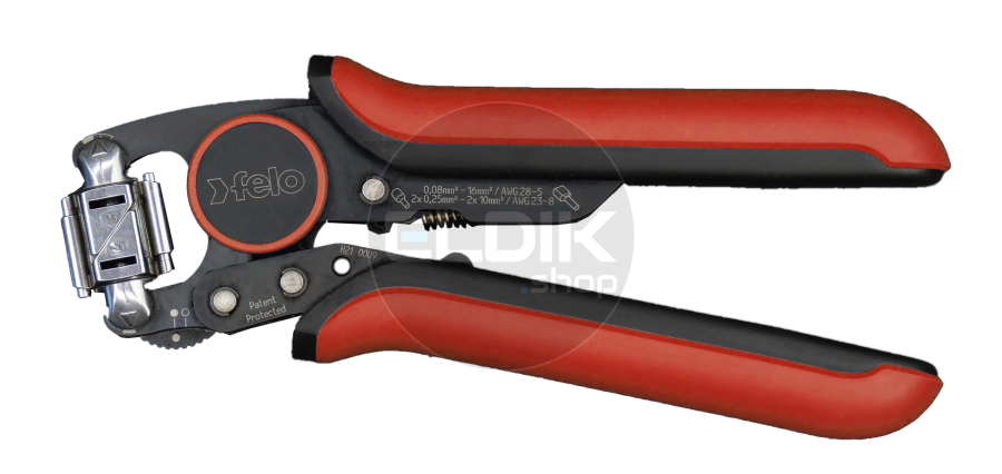 Felo 583 230 40 Professionele adereindhulstang 360° - 0,08 - 16 mm2