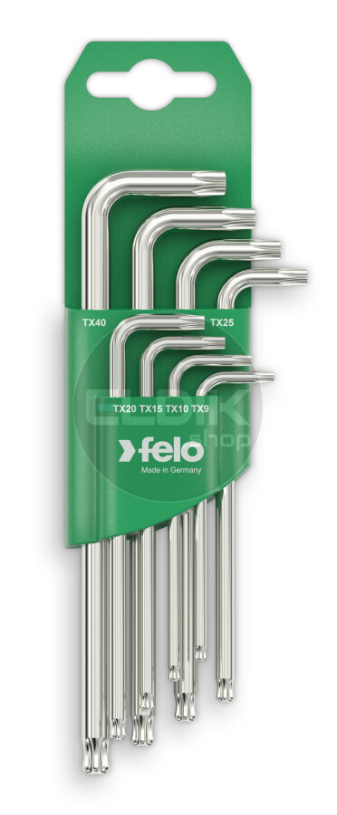 Felo 348 080 11 Stiftsleutelset torx kogelkop, 8-dlg