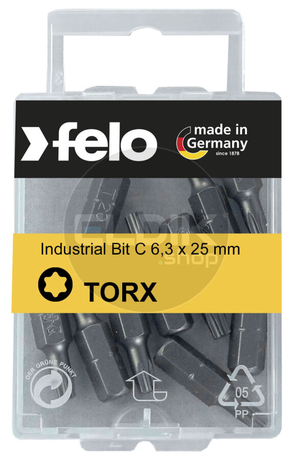 Felo 026 150 16 Schroefbit TX15 x 25 mm | Blister a 10 stuks