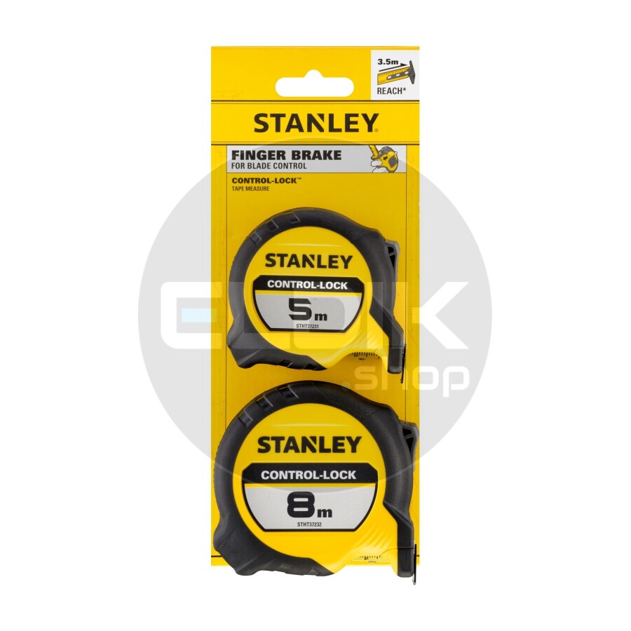 Stanley STHT37261-0 Duopack: Rolbandmaat Control-Lock 5m- 25mm + 8m-25mm