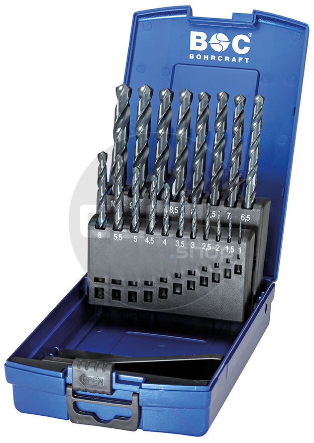 Bohrcraft KG10-OX Metaalboorset 1,0 - 10,0 x 0,5 | 19-delig - 11191330019