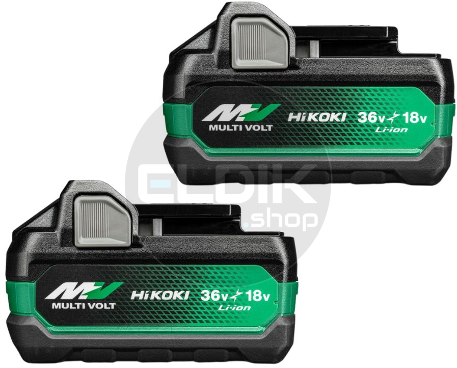 Hikoki BSL36B18X Twin Pack 2x Multi-Volt accu BSL36B18X - 36V 4.0Ah/18V 8.0Ah - 380207