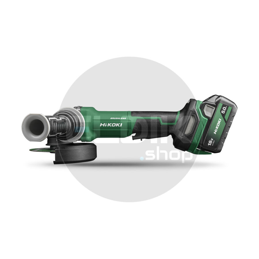Hikoki G1813DVFWQZ Accu haakse slijpmachine- 18V / 125 mm - Inclusief lader en 2 x BSL1850MA accu's - In HSC III koffer