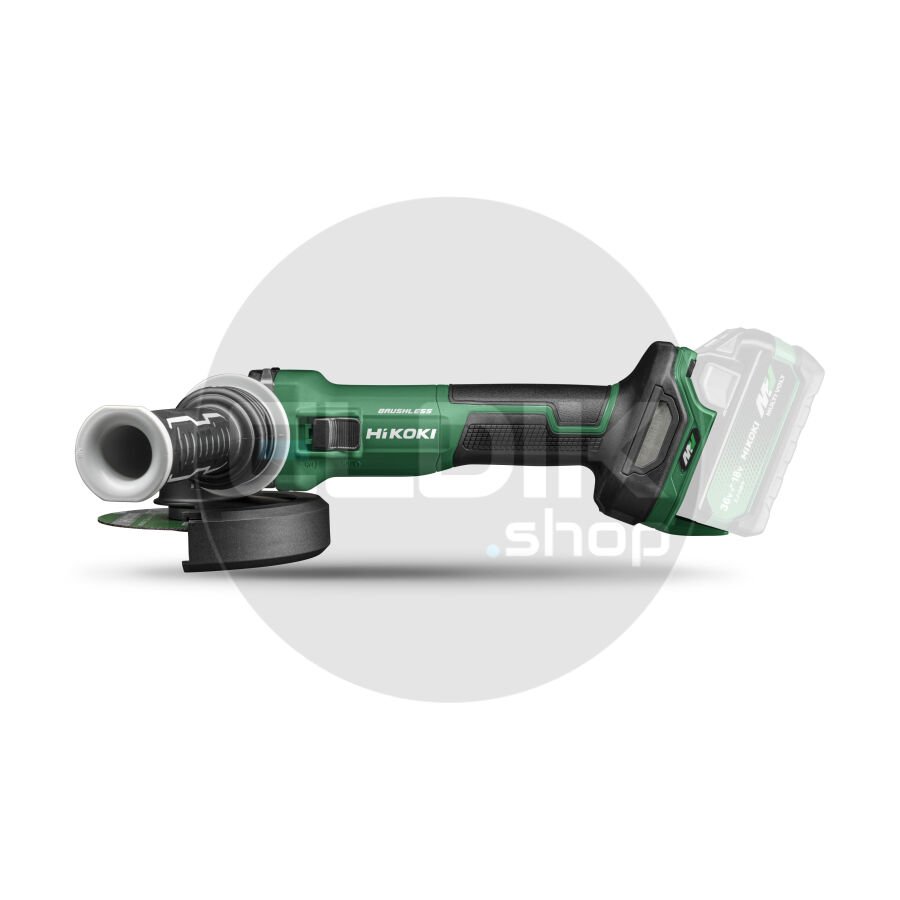 Hikoki G3613DEW2Z Accu haakse slijpmachine- 36V / 125 mm - Exclusief lader en accu's- In HSC III koffer
