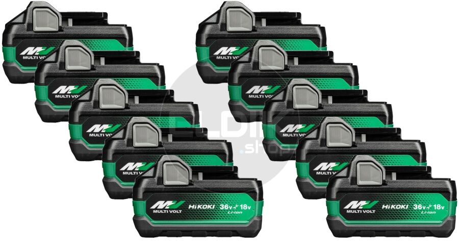 Hikoki BSL36A18X 10 x Accu MultiVolt 36V - 2.5Ah / 18V - 5.0Ah Li-ion - 380082/10