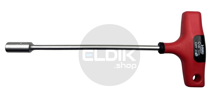 Felo 304 088 80 Schroevendraaier T-Greep Sok/Zeskant 8,0