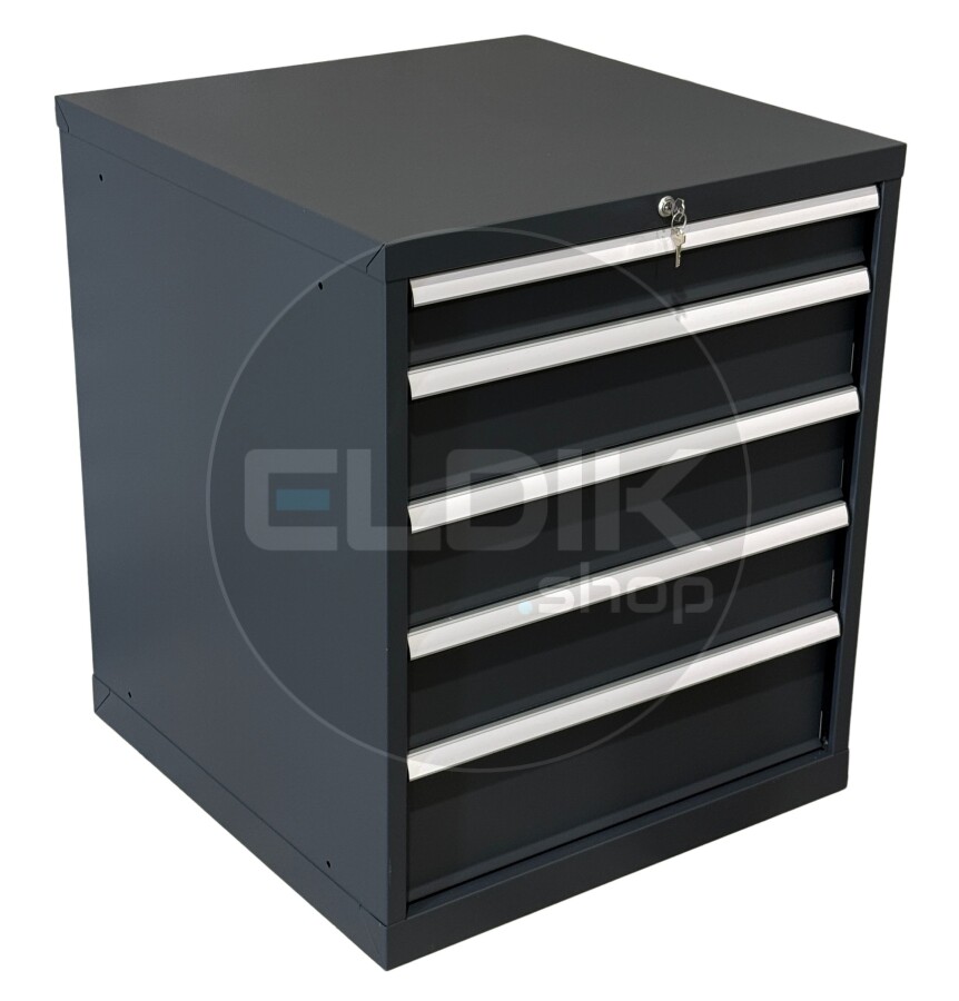 E-Tools | premium line 75751 Werkplaatskast | B717 x D725 x H850 | 5 laden | Antraciet