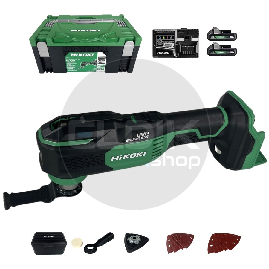 Hikoki CV18DAWRZ Accu multitool - 18 V - Inclusief 2 x 2.0 Ah accu's en lader - In HSC II koffer