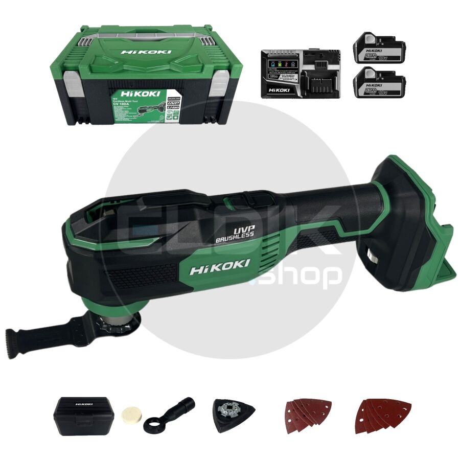 Hikoki CV18DAWPZ Accumultitool - 18 V - 2 x 18V 5.0 Ah accu en lader - In HSC II koffer