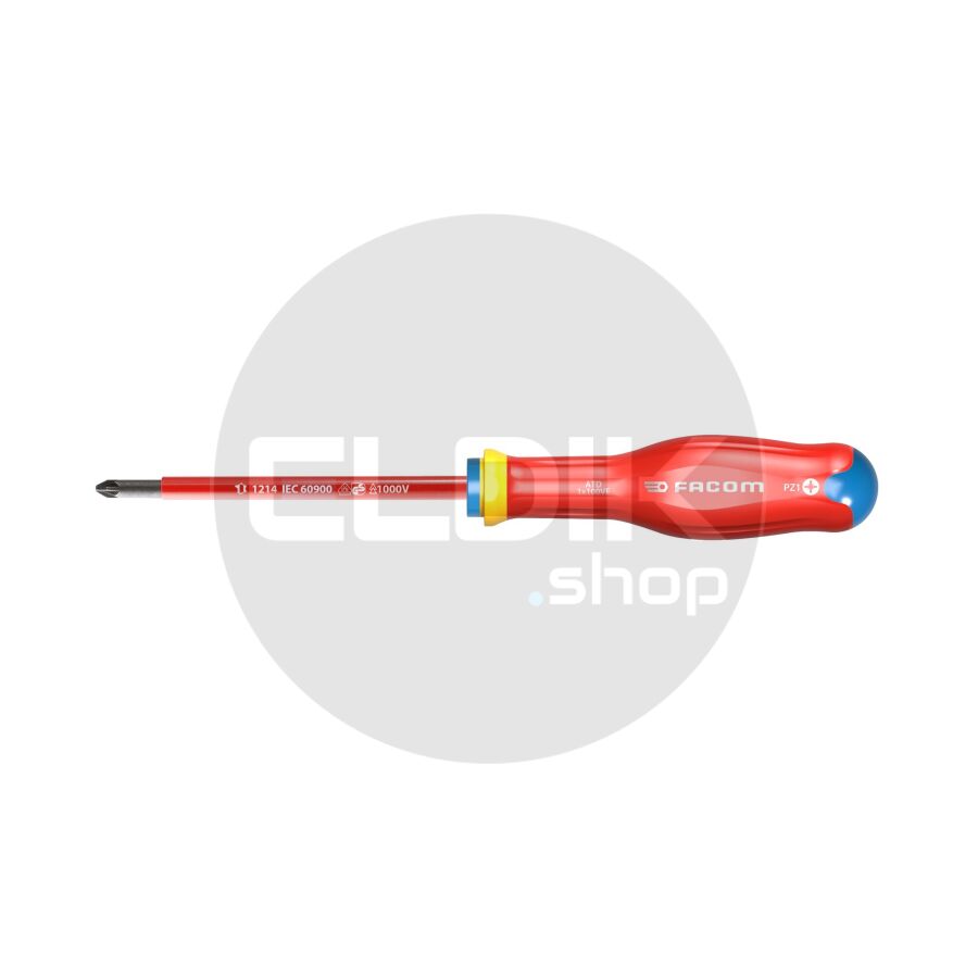 Facom ATD1X100VEPB VDE Schroevendraaier Pozidrive 1
