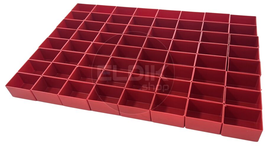 E-Tools 75 x Inzetbakje rood L79xB55xH47 mm