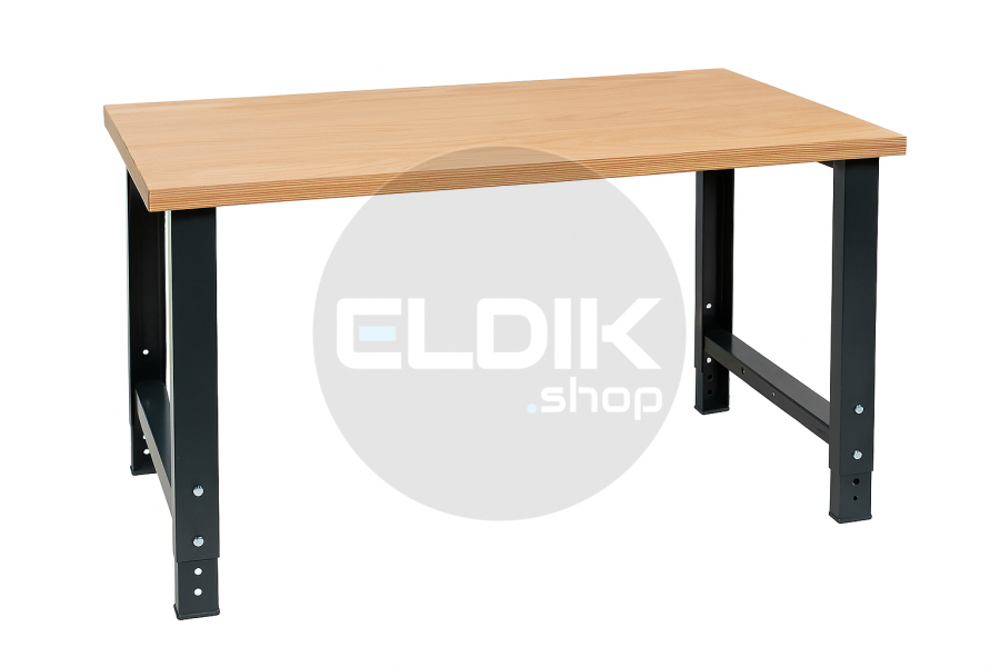 Lista Werkbank multiplex | B1500 x D750 x H740/1090 mm | Antraciet