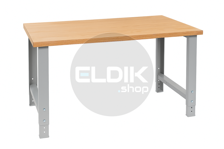 Lista Werkbank multiplex | B1500 x D750 x H740/1090 mm | Lichtgrijs