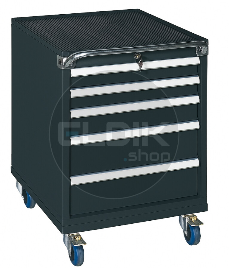 E-Tools | premium line 71852 5 Laden Gereedschapswagen - Antraciet