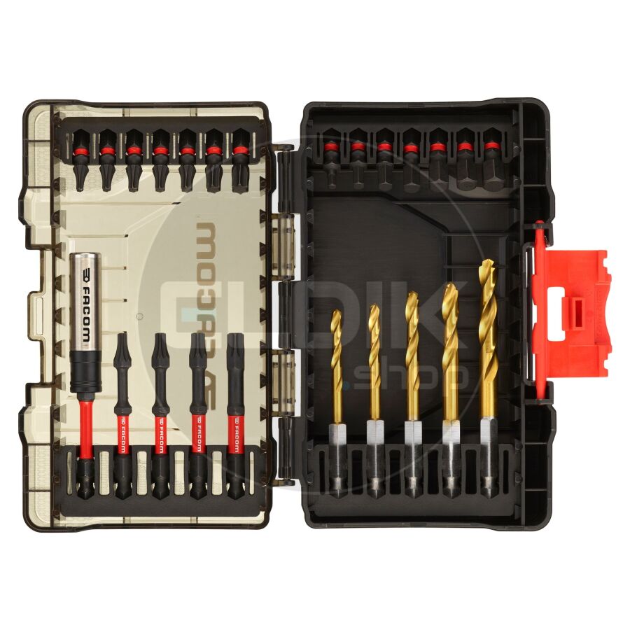 Facom EN.1J24PB 24 Delige Max Impact Bit- en Borenset