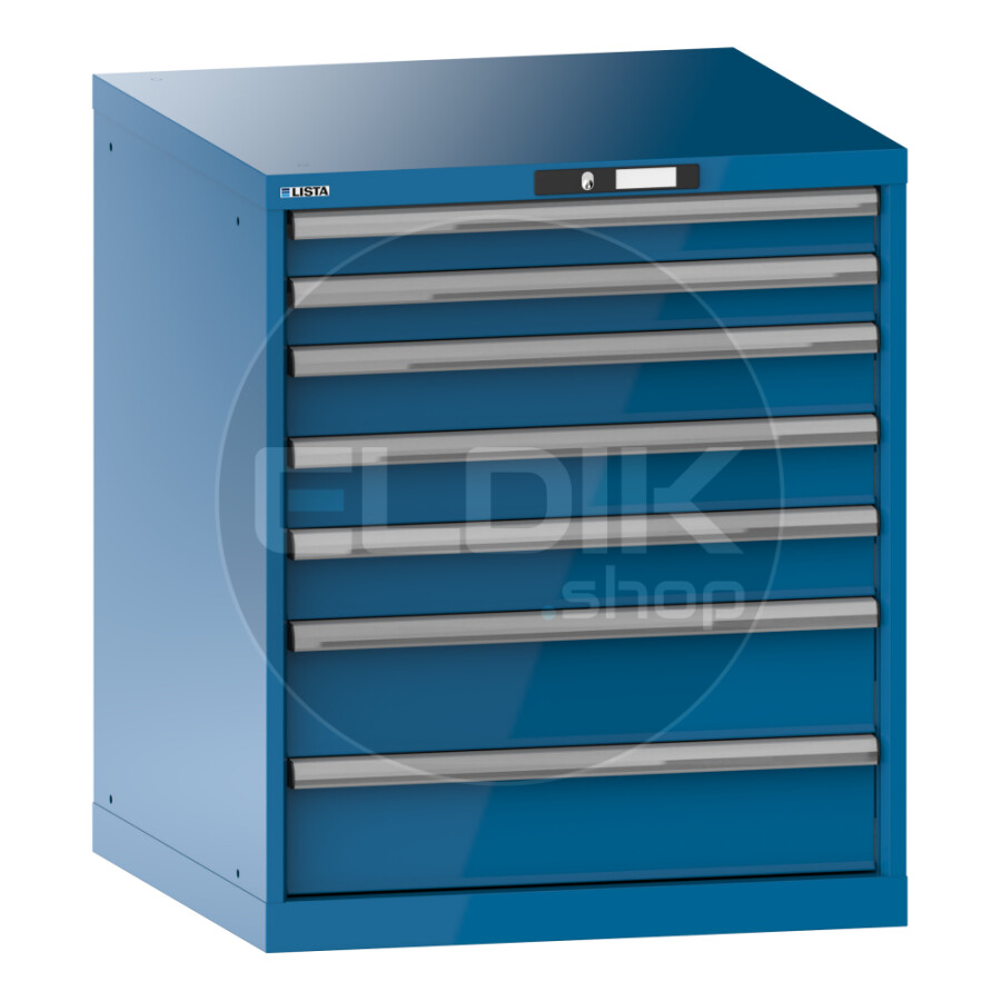 Lista 14.503.010 Werkplaatskast |B717 x D725 x H850 | 7 laden | Blauw